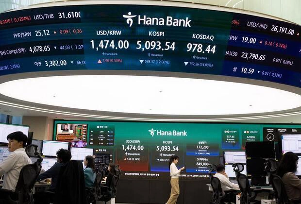 Derrumbe en Asia: el KOSPI se hunde y crece el miedo a un “shock” de energía